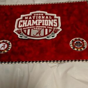 Alabama CRIMSON TIDE PERFECT SEASON 2009 2 COINS AND PIC ON FELT